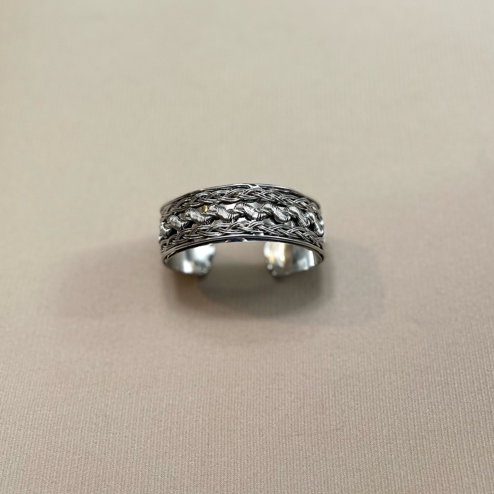 Braided Open Cuff Bracelet